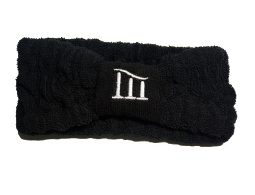 Custom design embroidery logo microfiber 100% polyester spa headband with bow