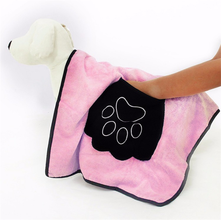  Geyecete Abrigo de secado para perros – Bolsa de secado rápido  para perros – Toalla de baño para perros – Toalla de baño de microfibra de secado  rápido súper absorbente para