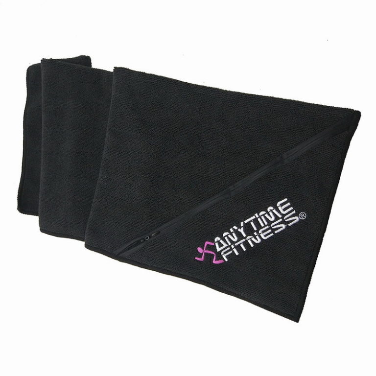 Super water absorbent microfiber fintess towel with embroidery logo and