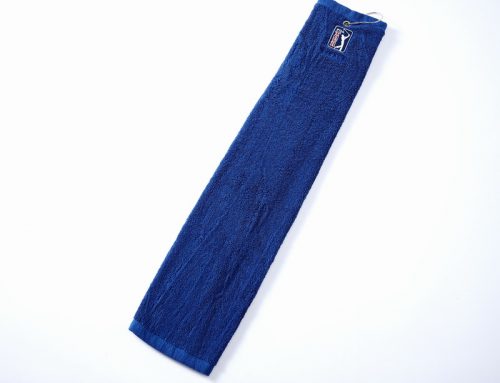 Bawełniany ręcznik golfowy z haftowanym logo frotte z haczykiem Ręczniki golfowe haftowane na zamówienie