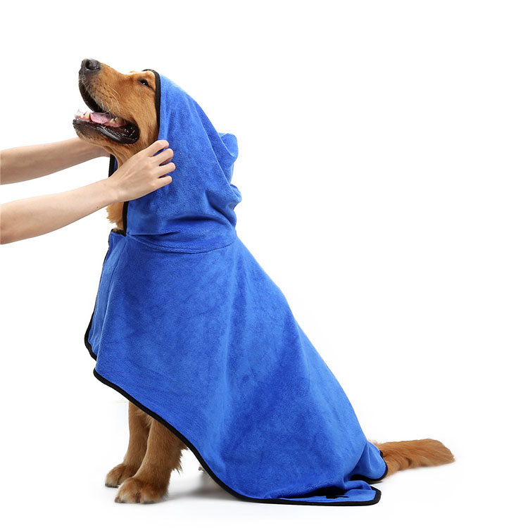 Asciugamani per cani con cappuccio in microfibra di qualità all'ingrosso,  comodi e assorbenti d'acqua