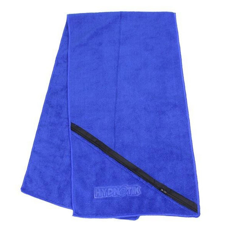 absorbent water gym towel with embossed logo and pocket